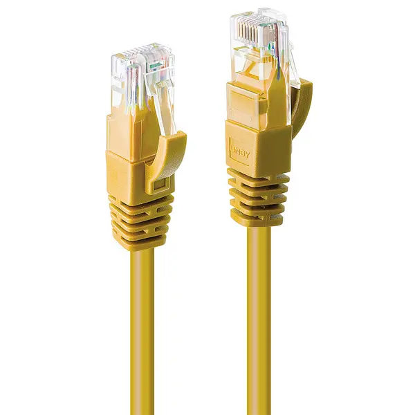 Image of Lindy 10m Cat.6 U/UTP Network Cable, Yellow