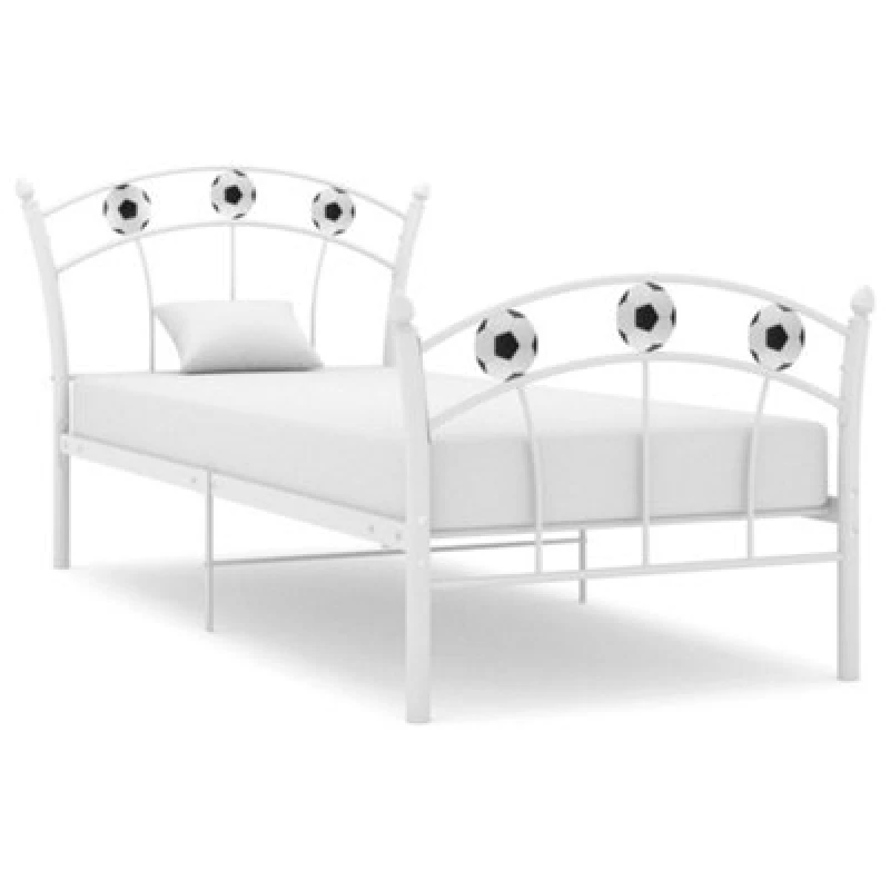 Image of VIDAXL Bed Frame without Mattress White Metal 90x200cm vidaXL 8720286195475