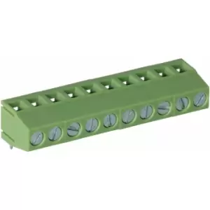 image of Truconnect - 211788 5.08mm 10 Way 90deg Rising Clamp Terminal Block