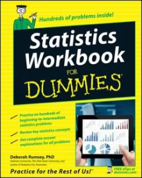 Image of Statistics Workbook for Dummies by Deborah J. Rumsey Book