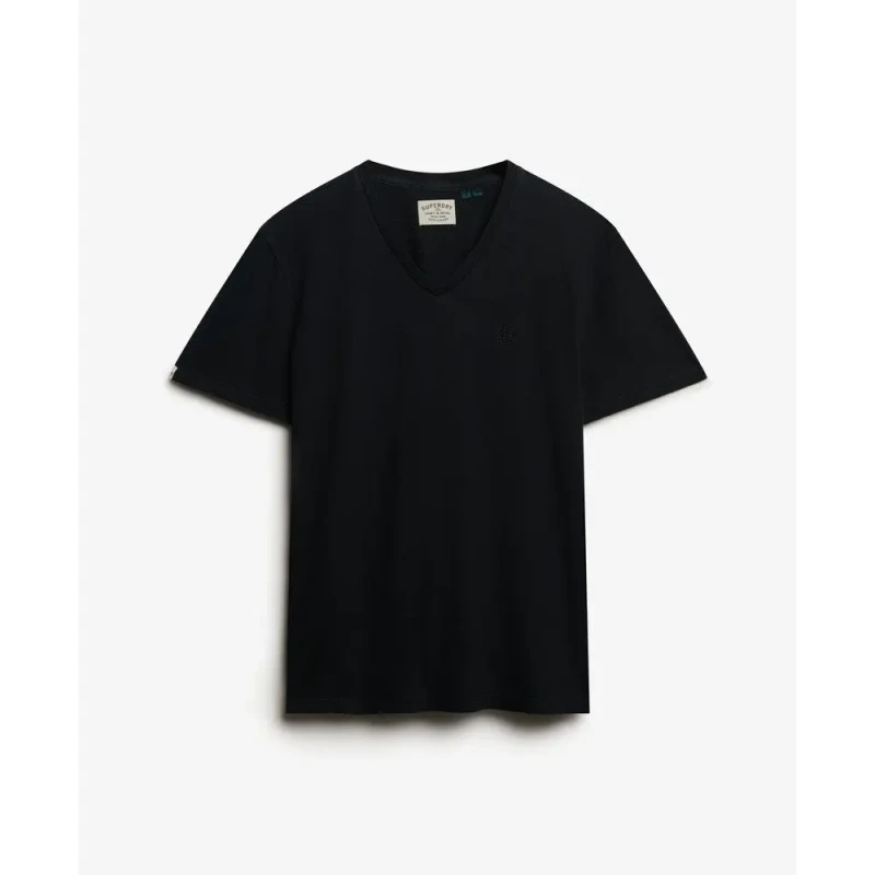 Image of Superdry V-neck T-Shirt Superdry Classic Noir Male S