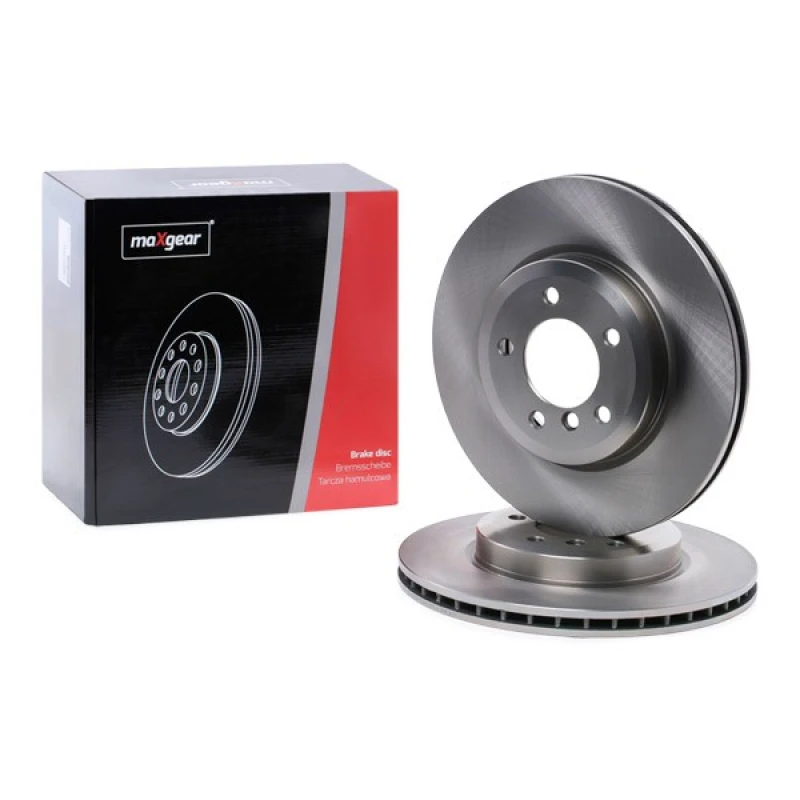 Image of MAXGEAR 19-1033 Brake disc Front Axle, Vented, High-carbon Brake Disc (82)