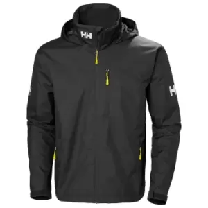Image of Helly Hansen Mens Crew Hoodedwaterproof Sailing Jacket Black S