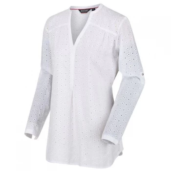 Image of Regatta Maelie Long Sleeve Shirt - White