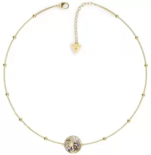 Image of Guess UBN01388YG Womens 4G Logo Boule Crystal Set Gold Tone Jewellery