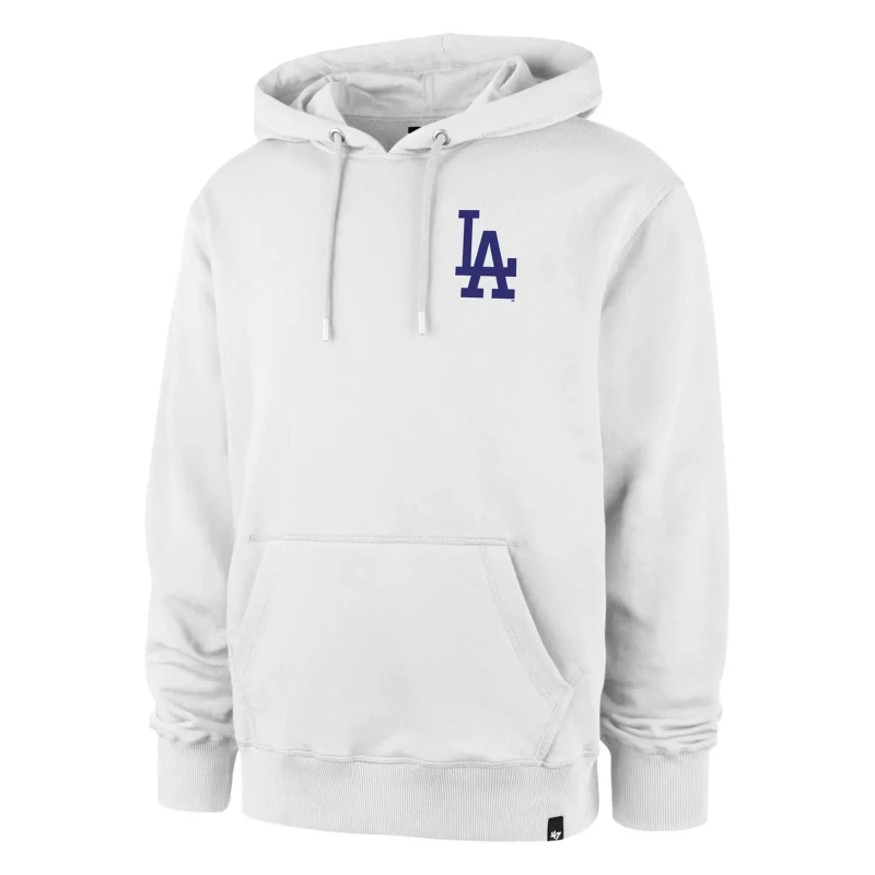 Image of 47Brand Hoodie Los Angeles Dodgers MLB Blanc Unisex S