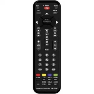 image of Vivanco UR 12 BN Universal Remote control Black