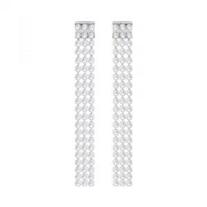 image of Ladies Swarovski Silver Plated Fit Refresh Earrings