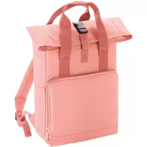 image of BagBase Twin Handle Roll-Top Backpack (One Size) (Blush Pink) - Blush Pink