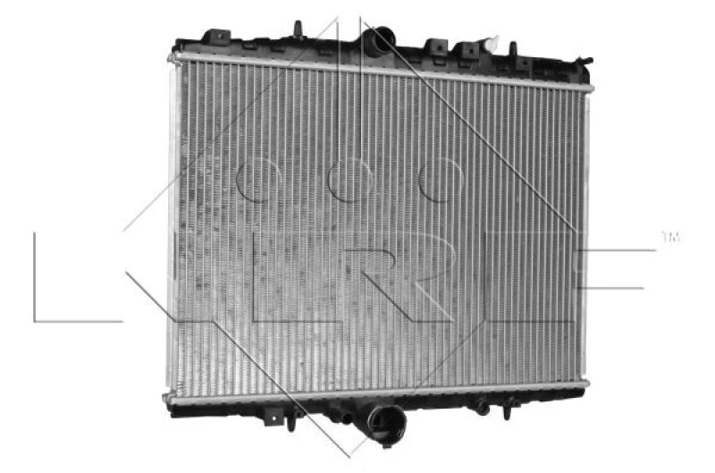 Image of NRF 55347 Engine radiator Brazed cooling fins, Aluminium, with gaskets/seals Aluminium Radiator,engine cooling (470)