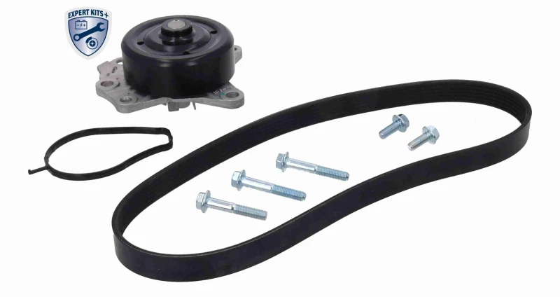 Image of Water Pump + V-Ribbed Belt Kit ACKOJA A70-0680