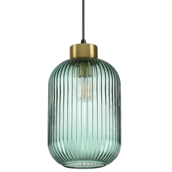 Image of Ideal Lux Lighting - Ideal Lux MINT-3 - Indoor Glass DomeCeiling Pendant Lamp 1 Light Green, E27