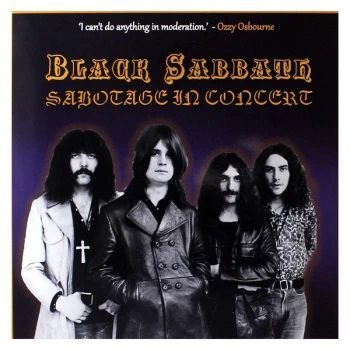 Image of Black Sabbath - Sabotage In Concert Purple Cassette