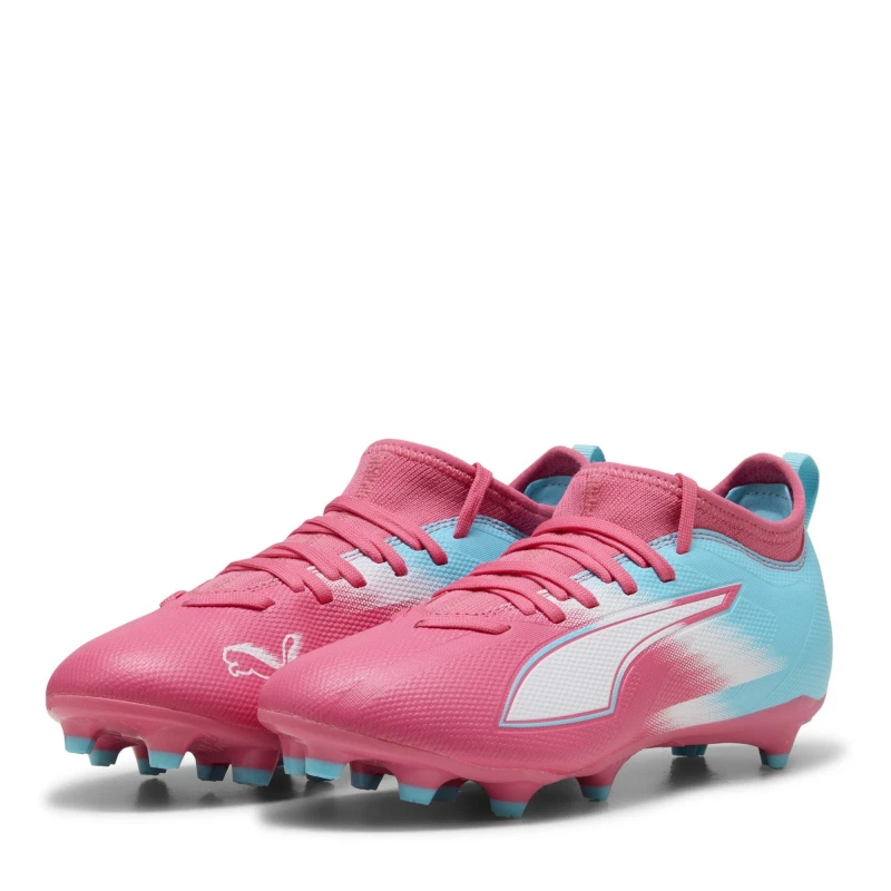 Image of Puma Ultra 5 Match Juniors Firm Ground Football Boots - Blue Male 3