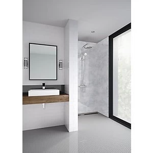 Mermaid Elite Caliza Post Form Single Shower Panel 2420 x 1200mm