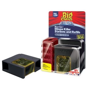 Image of The Big Cheese Ultra Power Block Bait Mouse Killer Station and Refill
