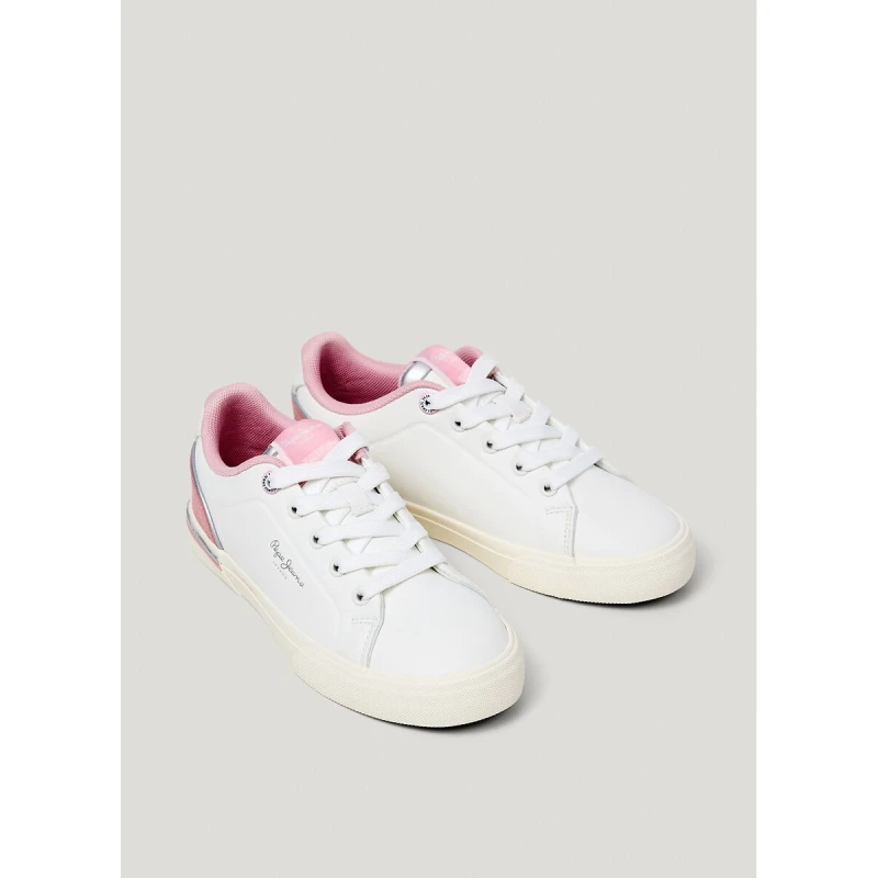 Image of Pepe Jeans Kids Kenton Pure Trainers White Polyurethane 34 (2)