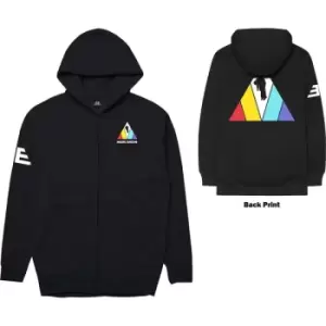 image of Imagine Dragons - Triangle Unisex Small Zipped Hoodie - Black