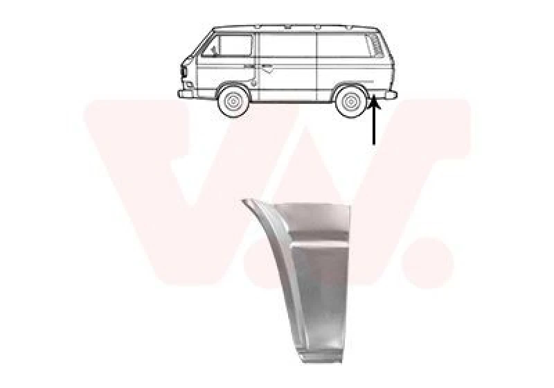 Image of VAN WEZEL Side panel VAN WEZEL 5871143