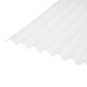 Image of Corrubit Clear Pvc Corrugated Roofing Sheet (L)2M (W)950mm (T)0.8mm
