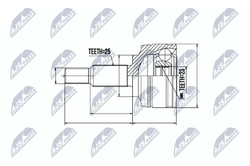 Image of NTY CV joint kit NTY NPZ-RE-002