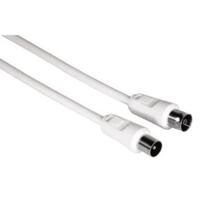 Image of Thomson Antenna cable coax plug - coax socket 1.5m 80dB - White