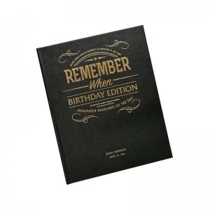 Image of Personalised Newspaper Book - Luxury Birthday Edition