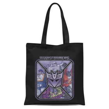 image of Transformers Decepticons Tote Bag - Black