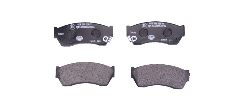 Image of HELLA Brake pad set HELLA 8DB 355 005-711