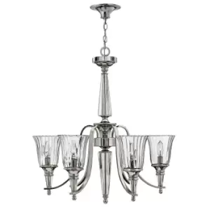 Image of 6 Bulb Chandelier Hanging Pendant LIght Sterling LED E14 60W Bulb