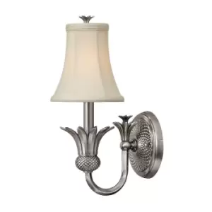 Image of Wall Light Pineapple Shaped Clear Optic Glass Polished Nickel LED E14 60W