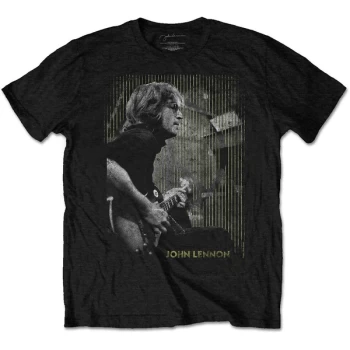 Image of John Lennon - Gibson Unisex Large T-Shirt - Black