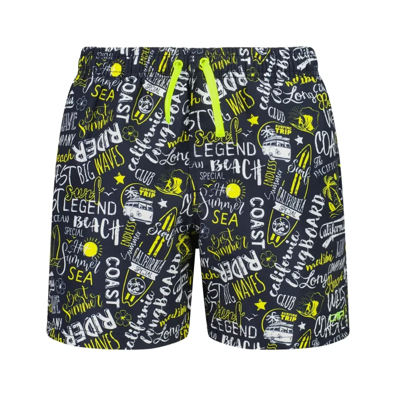 Image of Printed kids' swim shorts CMP Bleu Male 4 ans