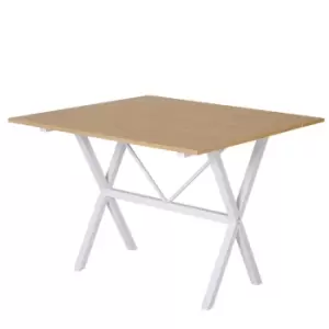 Image of HOMCOM Set of 2 Elegant French Style Dining Chairs With Wood Frame Foam Seats Grey