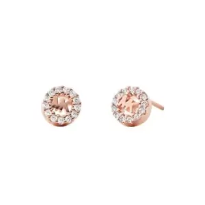 Image of Michael Kors Pave Logo Studs - Pink