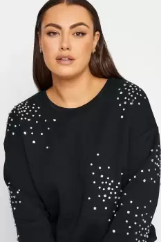 image of Embellished Long Sleeve Sweatshirt