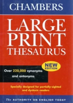 Image of Chambers Large Print Thesaurus by Chambers Hardback