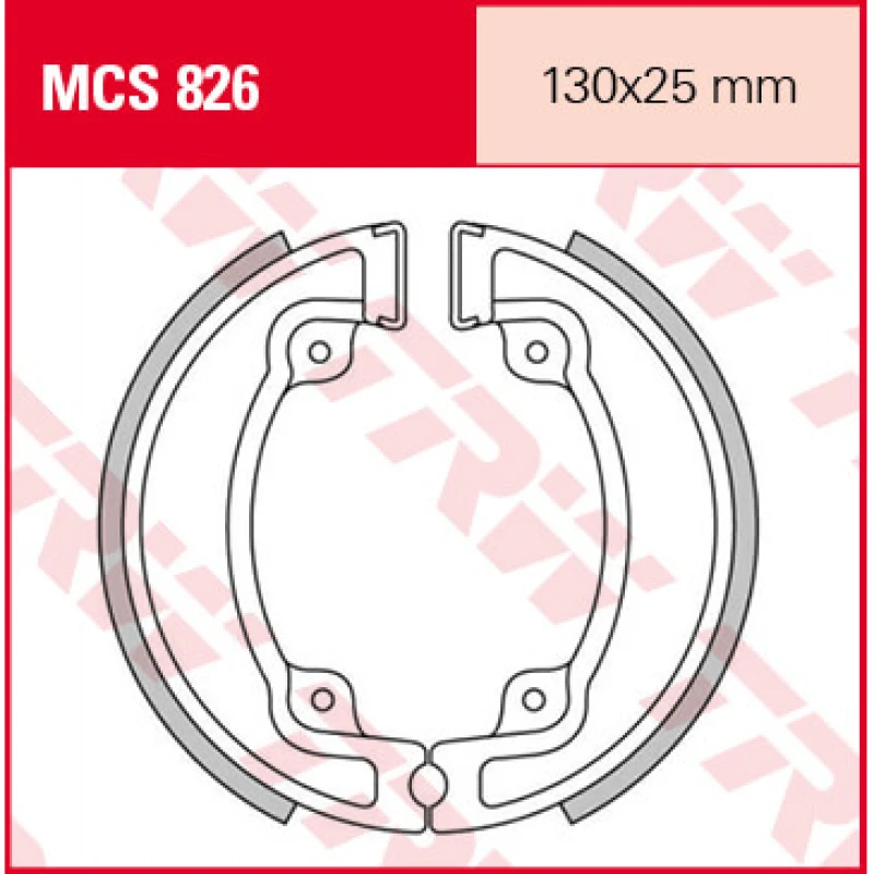 Image of TRW MCS826 Brake Shoes Brake Shoe Set (70)