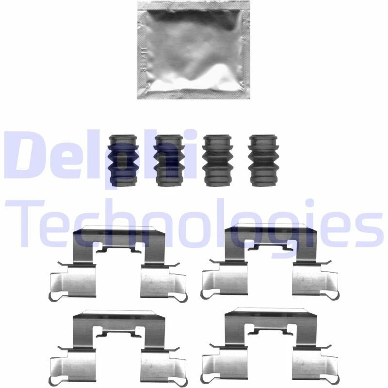 Image of DELPHI Brake pad fitting kit DELPHI LX0710