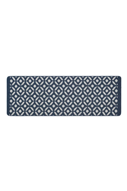 Image of My Mat Stain Resistant Crescent Navy Size: 67cm x 200cm Navy Unisex 67cm x 200 cm