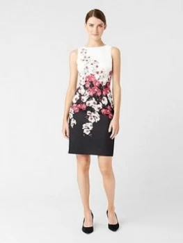Image of HOBBS Moira Dress - Black Multi, Black Multi, Size 8, Women