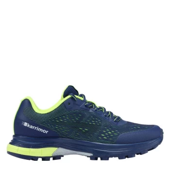 Image of Karrimor Tempo Trail Junior Boys Running Shoes - Navy/Lime