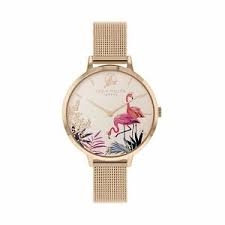 image of Sara Miller Pink And Rose Gold Fashion Watch - Sa4054