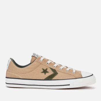 image of Converse Mens Star Player Tech Climber Canvas/Suede Ox Trainers - Nomad Khaki/Farro/Cargo Khaki - UK 7