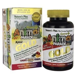 Image of Natures Plus Source of Life Animal Parade Gold Childrenamp39s Chewable Multi Assorted Flavour 120 chewables