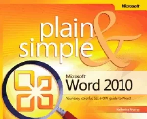 Image of microsoft word 2010 plain and simple