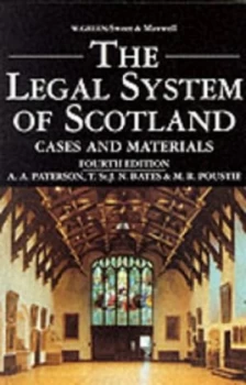 Image of The Legal System of Scotland by A. a Paterson Paperback