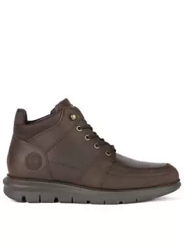 Image of Barbour International Adams Leather Boots - Dark Brown, Size 8, Men