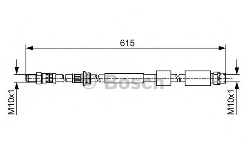 Image of Bosch 1 987 481 615 Brake Hose Brake Hose (83)