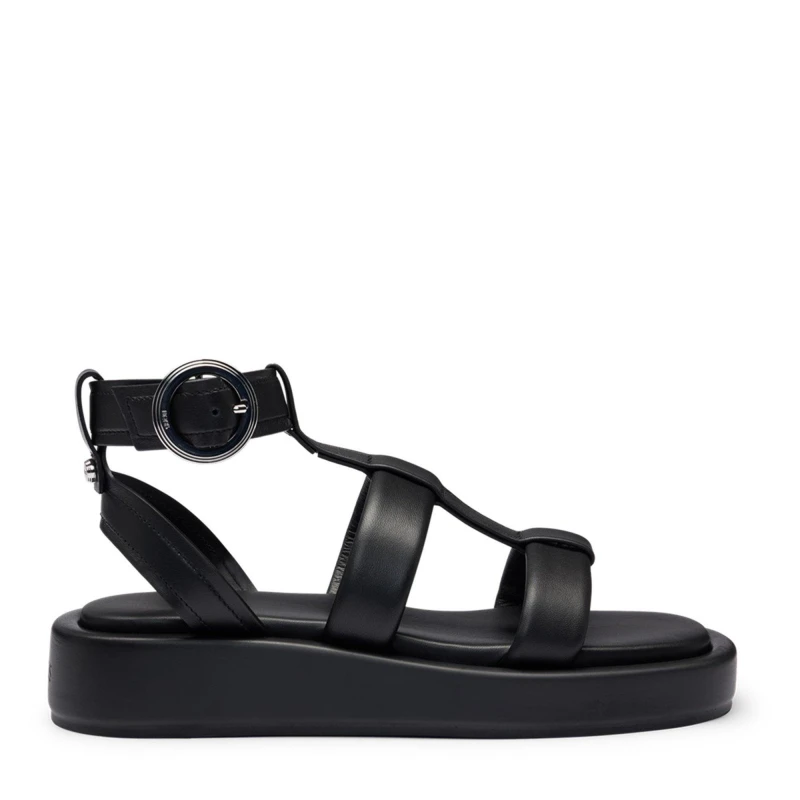 Image of Boss Womens Scarlet Sandal C Flat Sandals Black female 3 (36)